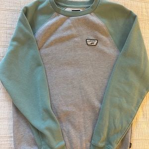 Grey and Teal Vans Crewneck